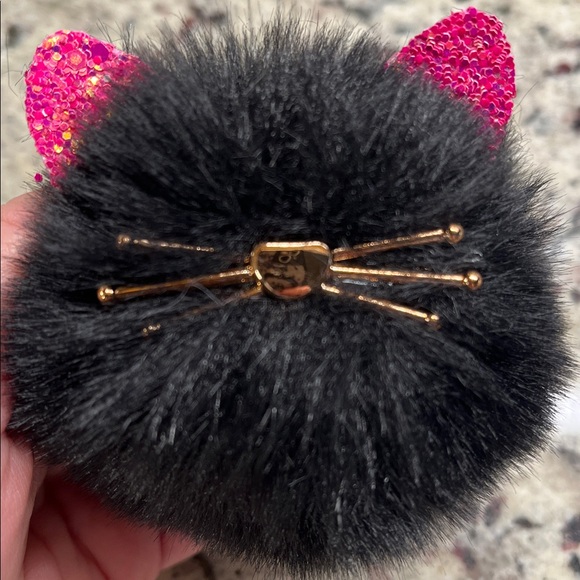 Betsy Johnson Cat Wristlet with Cat Bag Charm Key Fob Set EUC - Picture 11 of 12